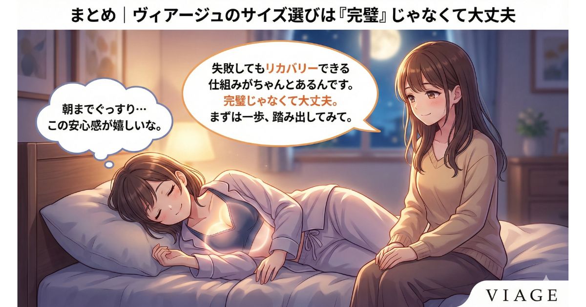 ヴィアージュ サイズ 選び まとめ