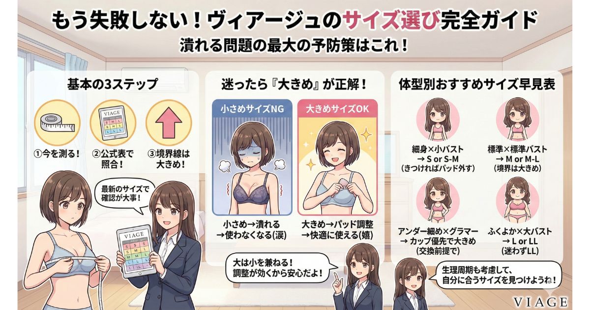 失敗しない ヴィアージュ サイズ選び
