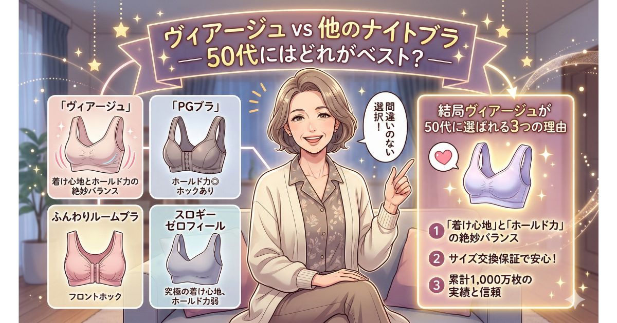 ヴィアージュ ナイトブラ 50代 比較