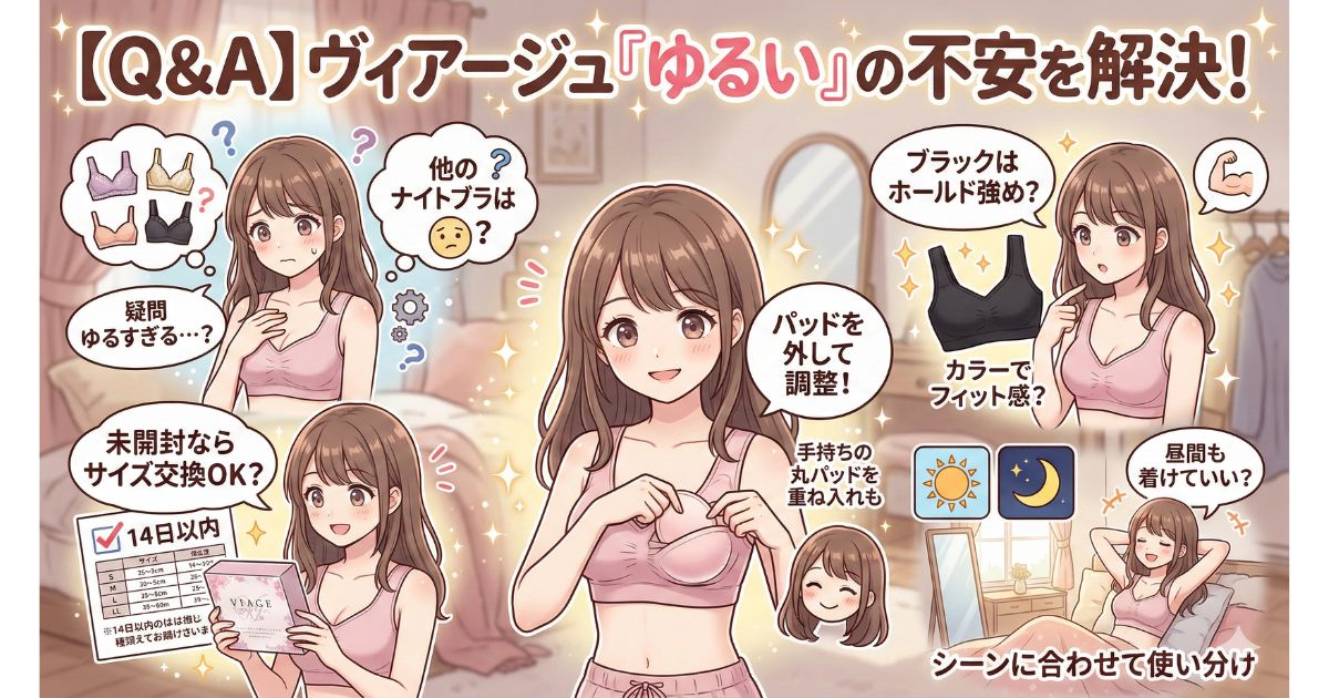 ヴィアージュ ゆるい よくある質問