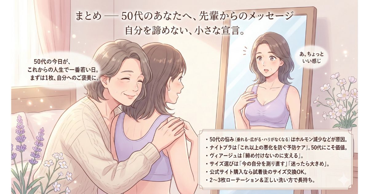 ヴィアージュ ナイトブラ 50代 まとめ