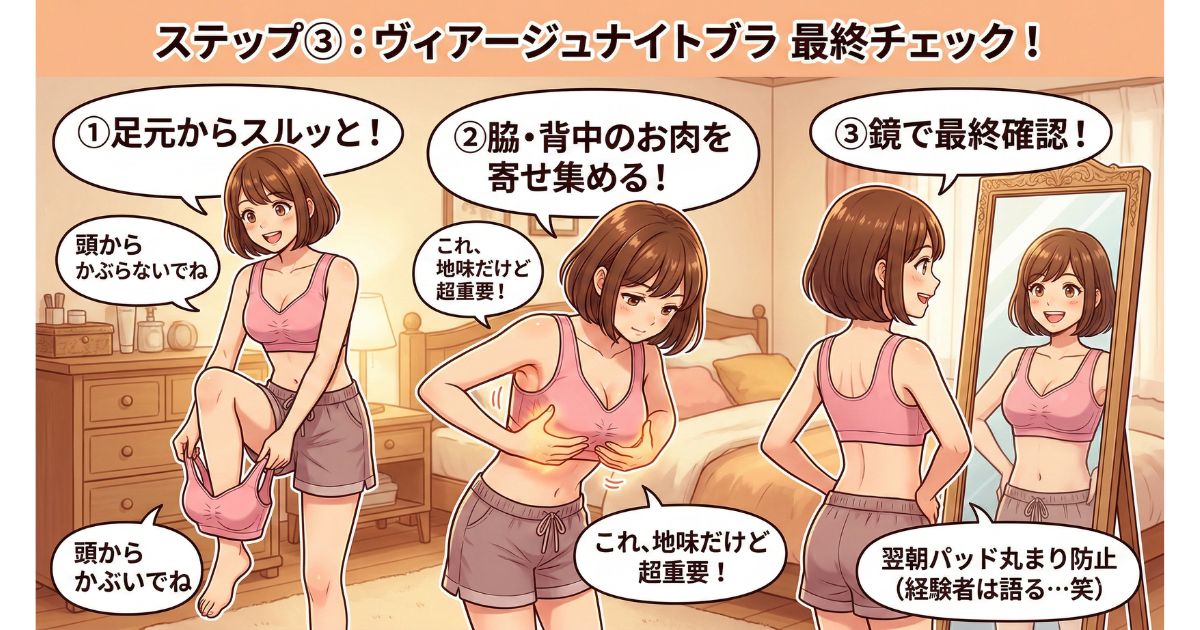 ヴィアージュ パット 向き ステップ３