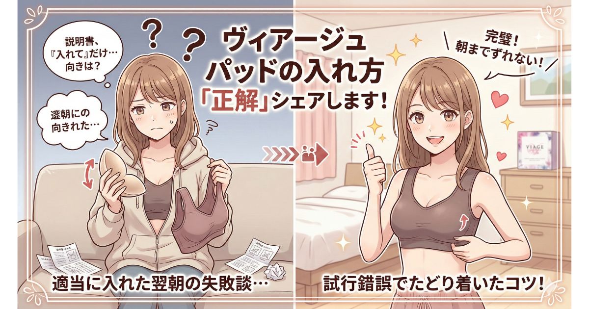 ヴィアージュ パッド 入れ方 知らない