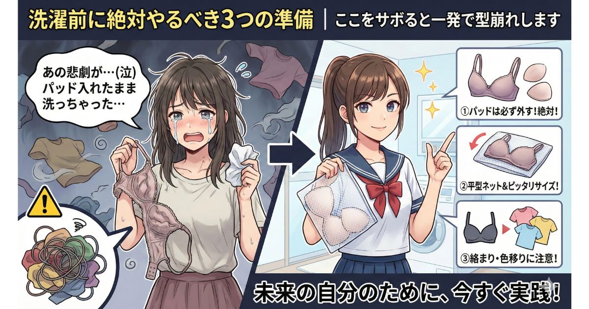 ヴィアージュ 洗濯前の準備