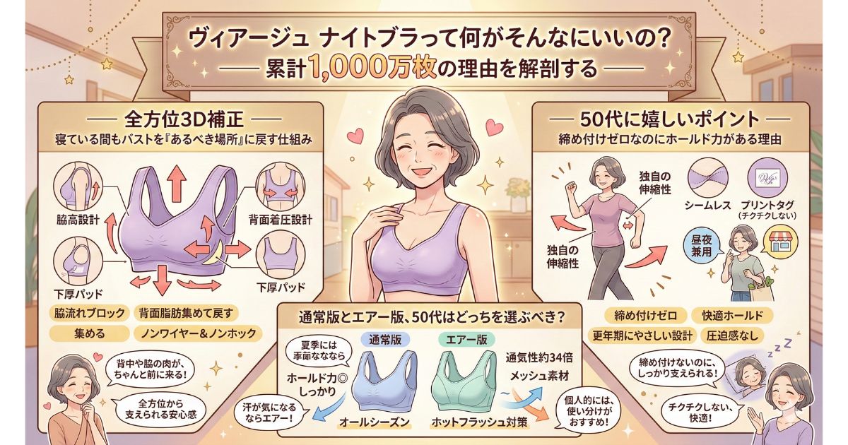 ヴィアージュ ナイトブラ 50代 何がいい