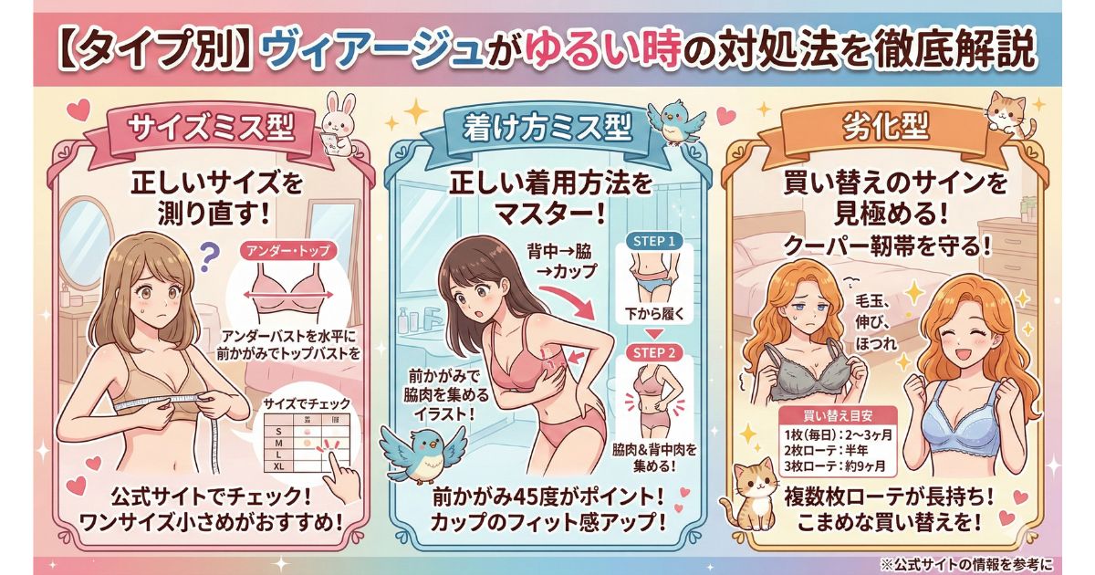 ヴィアージュ ゆるい 対処法