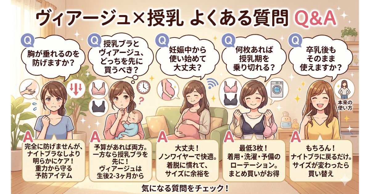 ヴィアージュ 授乳 口コミ よくある質問