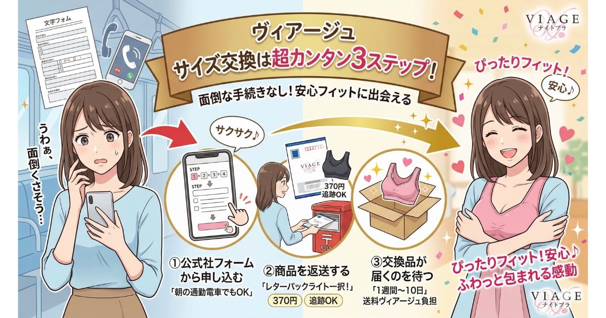 ヴィアージュ サイズ交換 方法