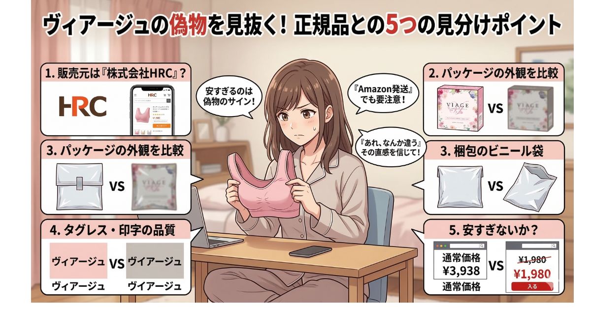 ヴィアージュ 偽物 見分け方 ポイント