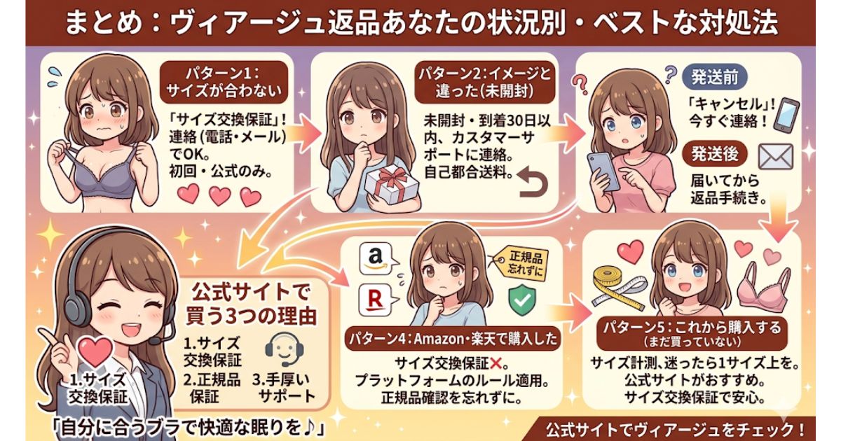 ヴィアージュ 返品 まとめ