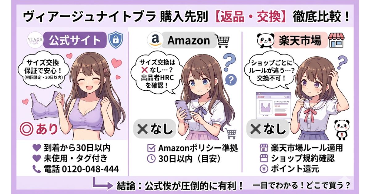 ヴィアージュ 返品 公式 Amazon 楽天