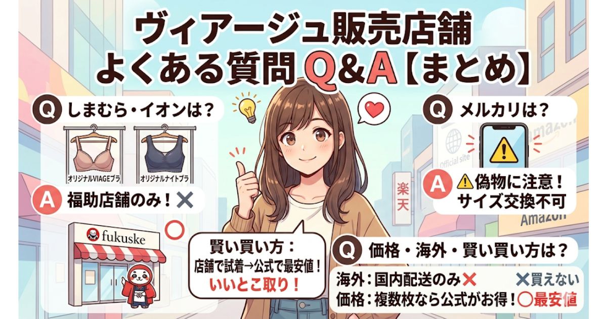 ヴィアージュ 販売店舗 よくある質問