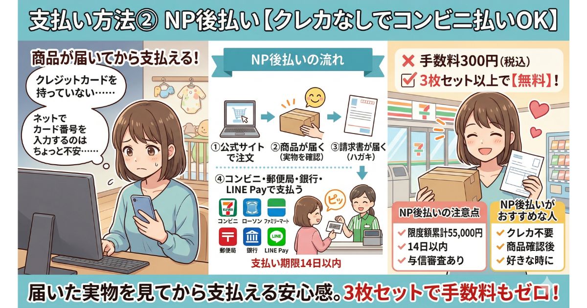 ヴィアージュ 支払い方法 NP後払い