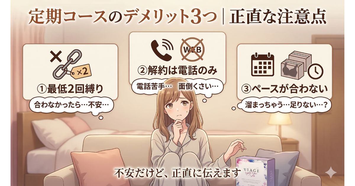 ヴィアージュ 定期コース デメリット