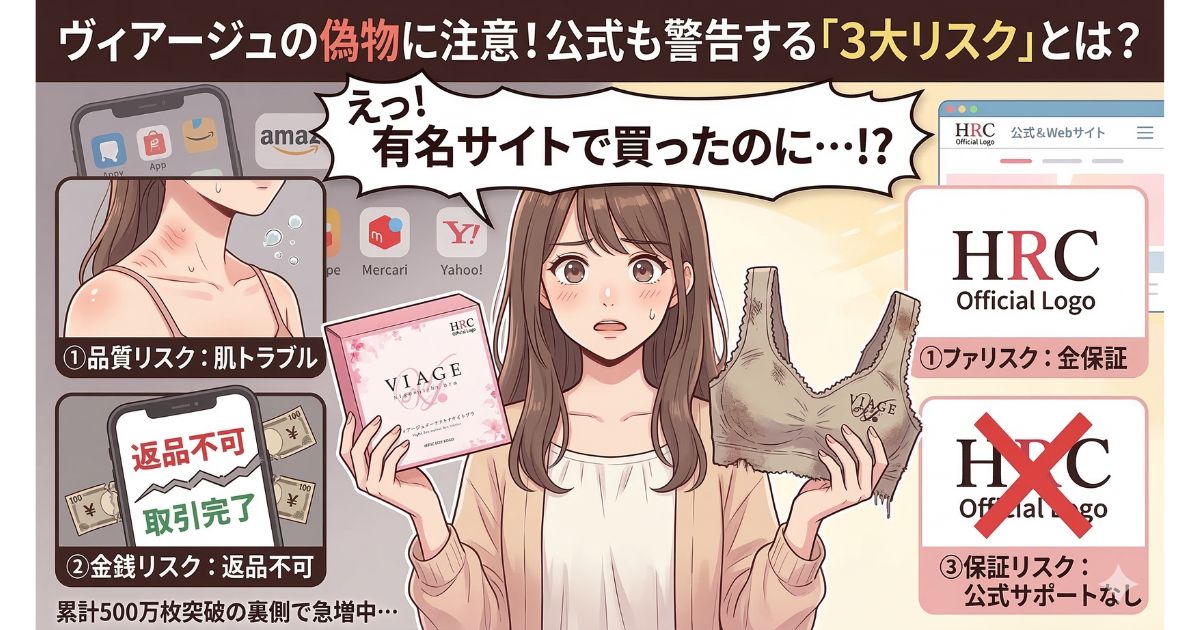 ヴィアージュ 偽物 リスク