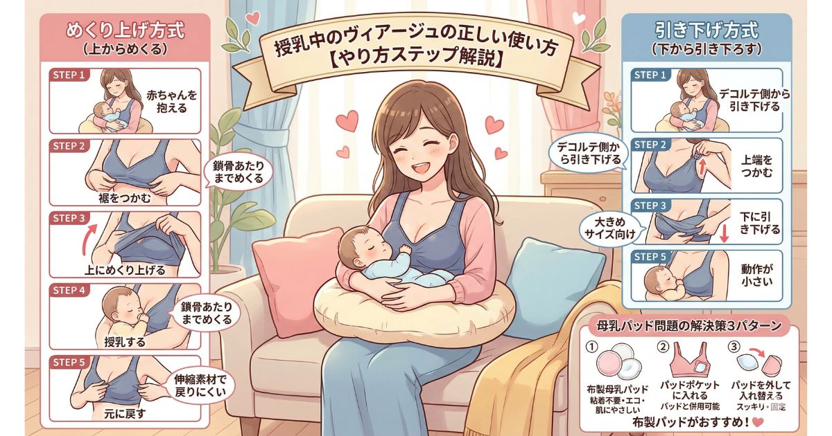 ヴィアージュ 授乳中 正しい使い方