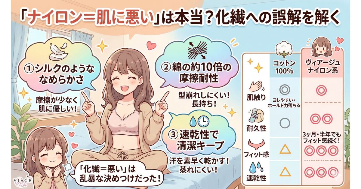 ヴィアージュ 素材　肌に悪い