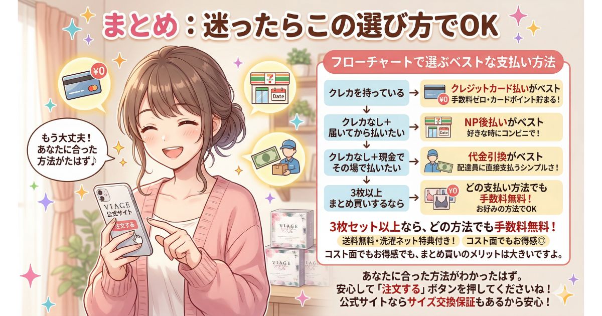 ヴィアージュ 支払い方法 まとめ