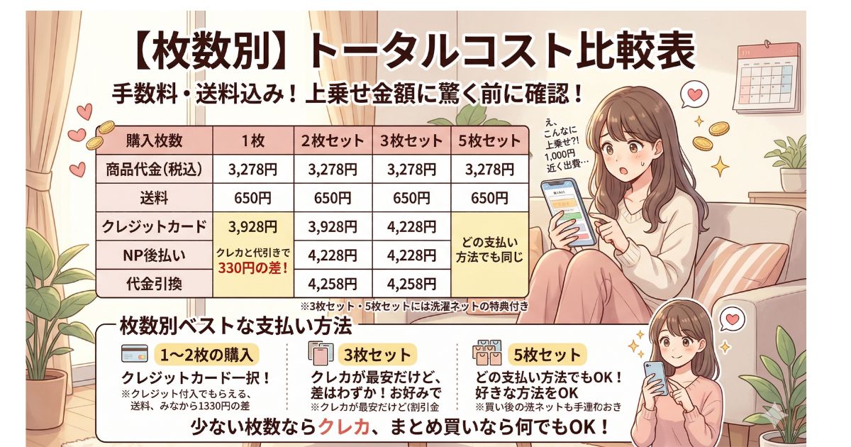 ヴィアージュ 支払い方法 枚数別